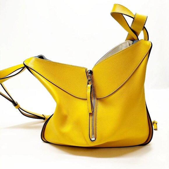 LOEWE Hand Bag Hammock Yellow Leather 4470819 - Picture 4 of 16